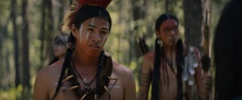 Movie still from “Prey” (2022), directed by Dan Trachtenberg – Close Up shot, Over the shoulder angle