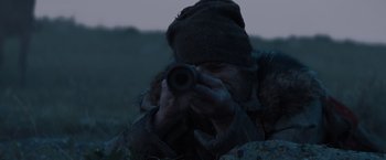 Movie still from “Prey” (2022), directed by Dan Trachtenberg – Close Up shot, Over the shoulder angle