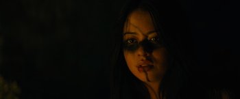 Movie still from “Prey” (2022), directed by Dan Trachtenberg – Close Up shot, High angle