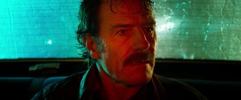 Movie still from “The Infiltrator” (2016), directed by Brad Furman – A person with a beard and mustache; Close Up shot, Low angle