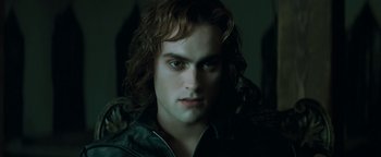 Movie still from “Queen of the Damned” (2002), directed by Michael Rymer – A person with long hair; Close Up shot, High angle