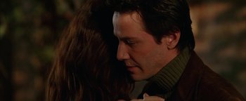 Movie still from “The Lake House” (2006), directed by Alejandro Agresti – A man and a woman face to face; Close Up shot, Over the shoulder angle