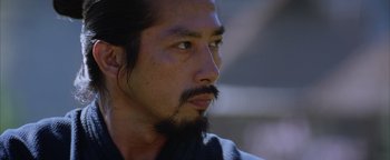 Movie still from “The Last Samurai” (2003), directed by Edward Zwick – A person with a beard; Close Up shot, Low angle