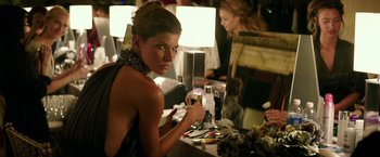 Movie still from “The Last Witch Hunter” (2015), directed by Breck Eisner – A woman sitting in front of a mirror; Medium shot, Over the shoulder angle