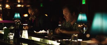 Movie still from “Rampart” (2011), directed by Oren Moverman – Medium shot, Low angle