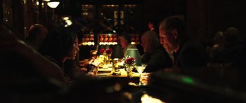 Movie still from “Rampart” (2011), directed by Oren Moverman – Medium shot, Over the shoulder angle