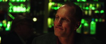 Movie still from “Rampart” (2011), directed by Oren Moverman – Close Up shot, Low angle