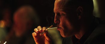 Movie still from “Rampart” (2011), directed by Oren Moverman – Close Up shot, Low angle