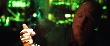 Movie still from “Rampart” (2011), directed by Oren Moverman – Close Up shot, Low angle