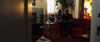 Movie still from “Rampart” (2011), directed by Oren Moverman – Wide shot, High angle