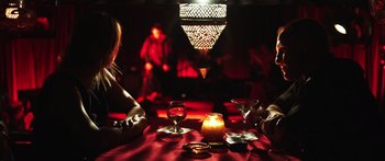 Movie still from “Rampart” (2011), directed by Oren Moverman – Wide shot, Low angle