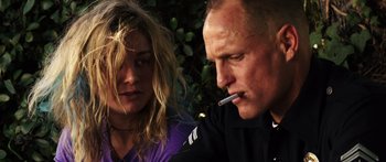 Movie still from “Rampart” (2011), directed by Oren Moverman – Close Up shot, Low angle