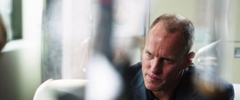 Movie still from “Rampart” (2011), directed by Oren Moverman – Close Up shot, Over the shoulder angle