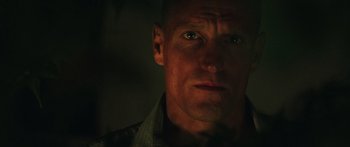 Movie still from “Rampart” (2011), directed by Oren Moverman – Close Up shot, Low angle