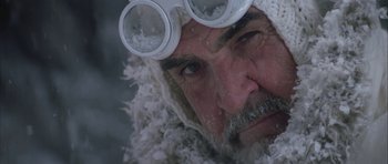 Movie still from “The League of Extraordinary Gentlemen” (2003), directed by Stephen Norrington – A person wearing goggles; Close Up shot, Low angle