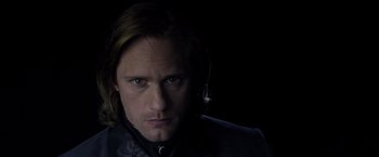 Movie still from “The Legend of Tarzan” (2016), directed by David Yates – A person with long hair; Close Up shot, Low angle