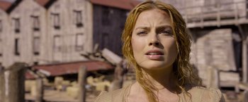 Movie still from “The Legend of Tarzan” (2016), directed by David Yates – A person with wet blonde hair; Close Up shot, Over the shoulder angle