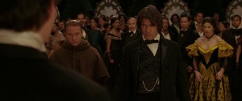 Movie still from “The Legend of Zorro” (2005), directed by Martin Campbell – A group of people in a crowd of people; Medium shot, Over the shoulder angle
