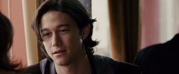Movie still from “The Lookout” (2007), directed by Scott Frank – A person with long black hair; Close Up shot, Over the shoulder angle