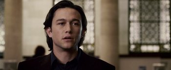 Movie still from “The Lookout” (2007), directed by Scott Frank – A person with long hair; Close Up shot, Low angle