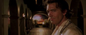 Movie still from “The Mask of Zorro” (1998), directed by Martin Campbell – A person in a tunnel; Close Up shot, Low angle