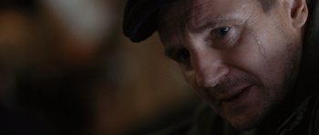 Movie still from “The Next Three Days” (2010), directed by Paul Haggis – A person wearing a hat; Close Up shot, Over the shoulder angle