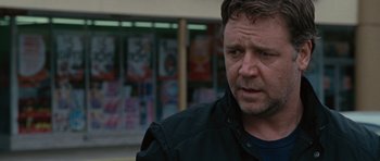 Movie still from “The Next Three Days” (2010), directed by Paul Haggis – A person wearing a black jacket; Close Up shot, Over the shoulder angle