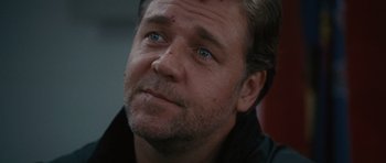 Movie still from “The Next Three Days” (2010), directed by Paul Haggis – A person with blue eyes; Close Up shot, Low angle