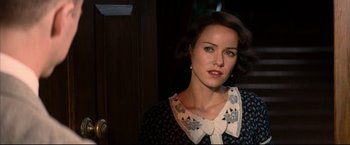 Movie still from “The Painted Veil” (2006), directed by John Curran – A person wearing a dress; Close Up shot, Over the shoulder angle