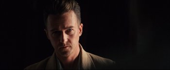 Movie still from “The Painted Veil” (2006), directed by John Curran – A person wearing a jacket; Close Up shot, Low angle