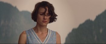 Movie still from “The Painted Veil” (2006), directed by John Curran – A person with short hair; Close Up shot, Over the shoulder angle