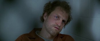 Movie still from “The People vs. Larry Flynt” (1996), directed by Milos Forman – A person with a beard; Close Up shot, Low angle