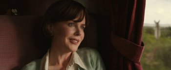 Movie still from “The Railway Man” (2013), directed by Jonathan Teplitzky – A person sitting in a chair; Close Up shot, Over the shoulder angle