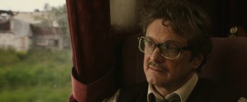 Movie still from “The Railway Man” (2013), directed by Jonathan Teplitzky – A person wearing glasses; Close Up shot, Low angle