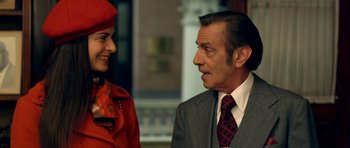 Movie still from “The Secret in Their Eyes” (2009), directed by Juan José Campanella – A man and a woman talking to each other; Close Up shot, Over the shoulder angle