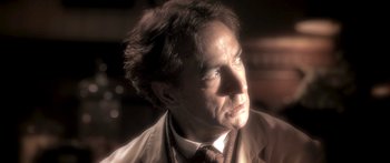 Movie still from “The Spiderwick Chronicles” (2008), directed by Mark Waters – A person wearing a neck tie; Close Up shot, Low angle