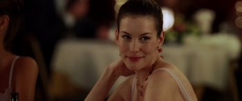 Movie still from “The Strangers” (2008), directed by Bryan Bertino – A beautiful woman sitting in front of a camera; Close Up shot, Over the shoulder angle