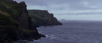 Movie still from “The Three Musketeers” (1993), directed by Stephen Herek – A body of water near a body of water; Extreme Wide shot, High angle