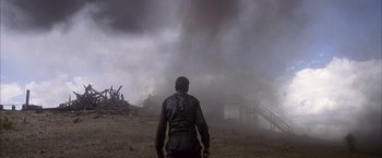 Movie still from “There Will Be Blood” (2007), directed by Paul Thomas Anderson – Wide shot, Low angle