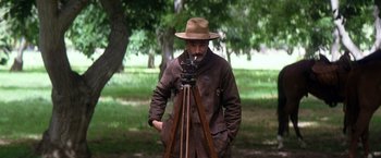 Movie still from “There Will Be Blood” (2007), directed by Paul Thomas Anderson – Medium shot, Low angle