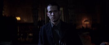 Movie still from “There Will Be Blood” (2007), directed by Paul Thomas Anderson – Medium shot, Low angle