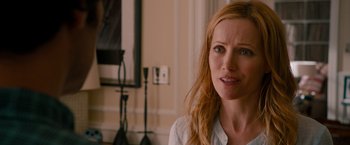 Movie still from “This Is 40” (2012), directed by Judd Apatow – A person with long hair; Close Up shot, Over the shoulder angle