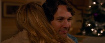 Movie still from “This Is 40” (2012), directed by Judd Apatow – A man and a woman's face; Close Up shot, Over the shoulder angle