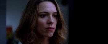 Movie still from “Transcendence” (2014), directed by Wally Pfister – A woman's face in the dark; Close Up shot, Low angle