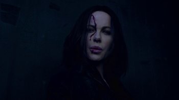 Movie still from “Underworld: Blood Wars” (2016), directed by Anna Foerster – A person wearing a black jacket; Close Up shot, Low angle