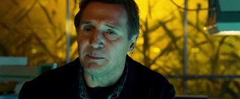 Movie still from “Unknown” (2011), directed by Jaume Collet-Serra – A person wearing a sweater; Close Up shot, Low angle