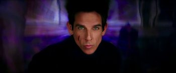 Movie still from “Zoolander 2” (2016), directed by Ben Stiller – Ben stiller's face with blood on his face; Close Up shot, High angle