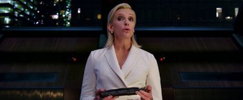 Movie still from “xXx: Return of Xander Cage” (2017), directed by D.J. Caruso – A woman in a white jacket holding a game controller; Close Up shot, Low angle