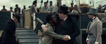 Movie still from “12 Years a Slave” (2013), directed by Steve McQueen – Medium shot, Over the shoulder angle