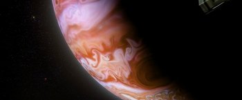 Movie still from “2010: The Year We Make Contact” (1984), directed by Peter Hyams – View of the earth from space; Extreme Wide shot, Overhead angle